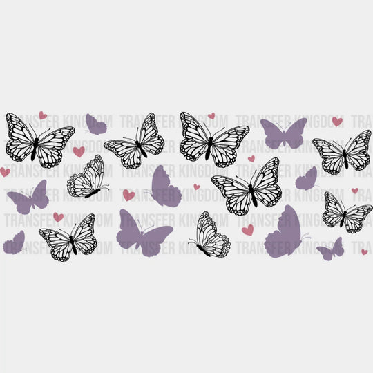 Butterflies - General Cup Wrap UV Sticker Permanent UV DTF Decal UVDTF