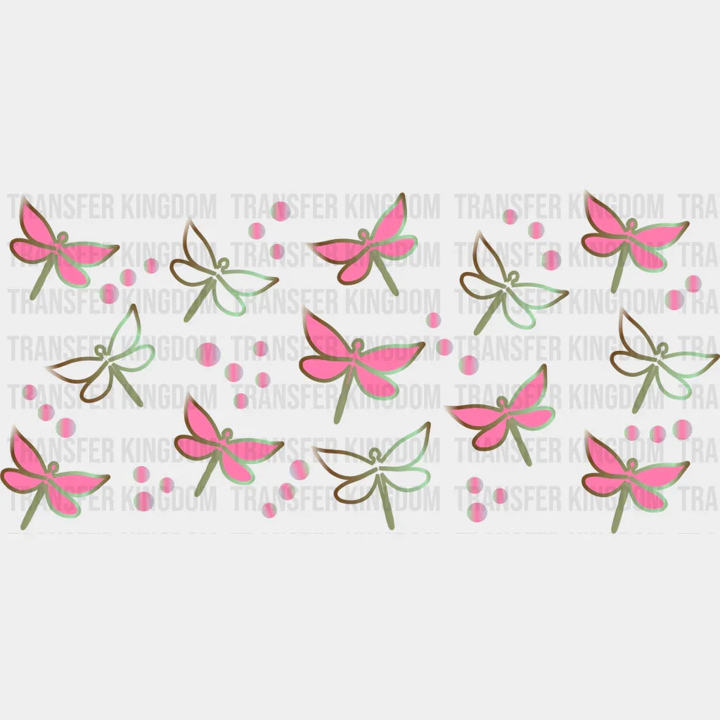 Butterflies Uv Dtf Transfer Cup Wrap Sticker