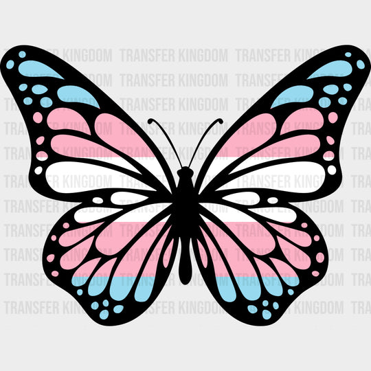 Butterfly - Transgender DTF Transfers transfer-kingdom Dark Color Design (See Imaging)