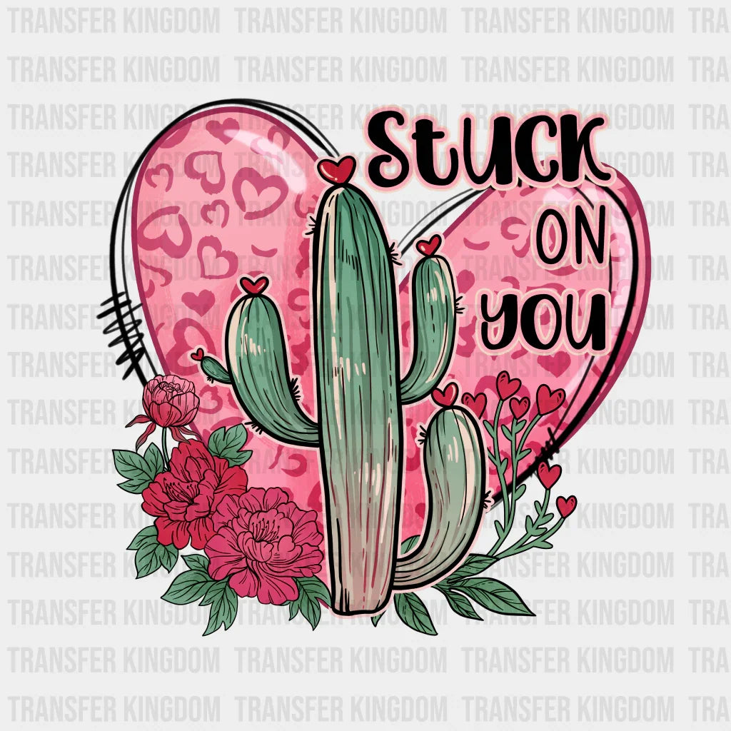 CACTUS HEART STUCK ON YOU - DTF heat transfer - transfer-kingdom