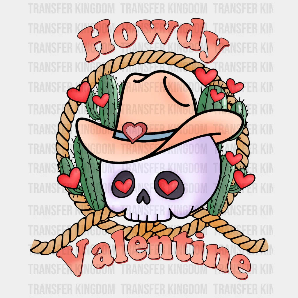 CACTUS LOVE HOWDY VALENTINE - DTF heat transfer - transfer-kingdom