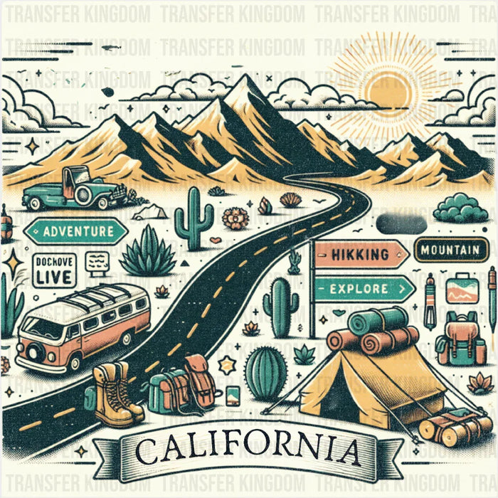 California Design - National Parks DTF Transfers