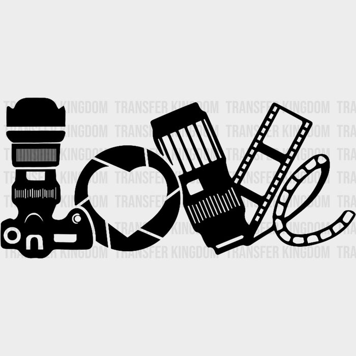 Camera, Shutter, Lens, Film - Photography DTF Transfers