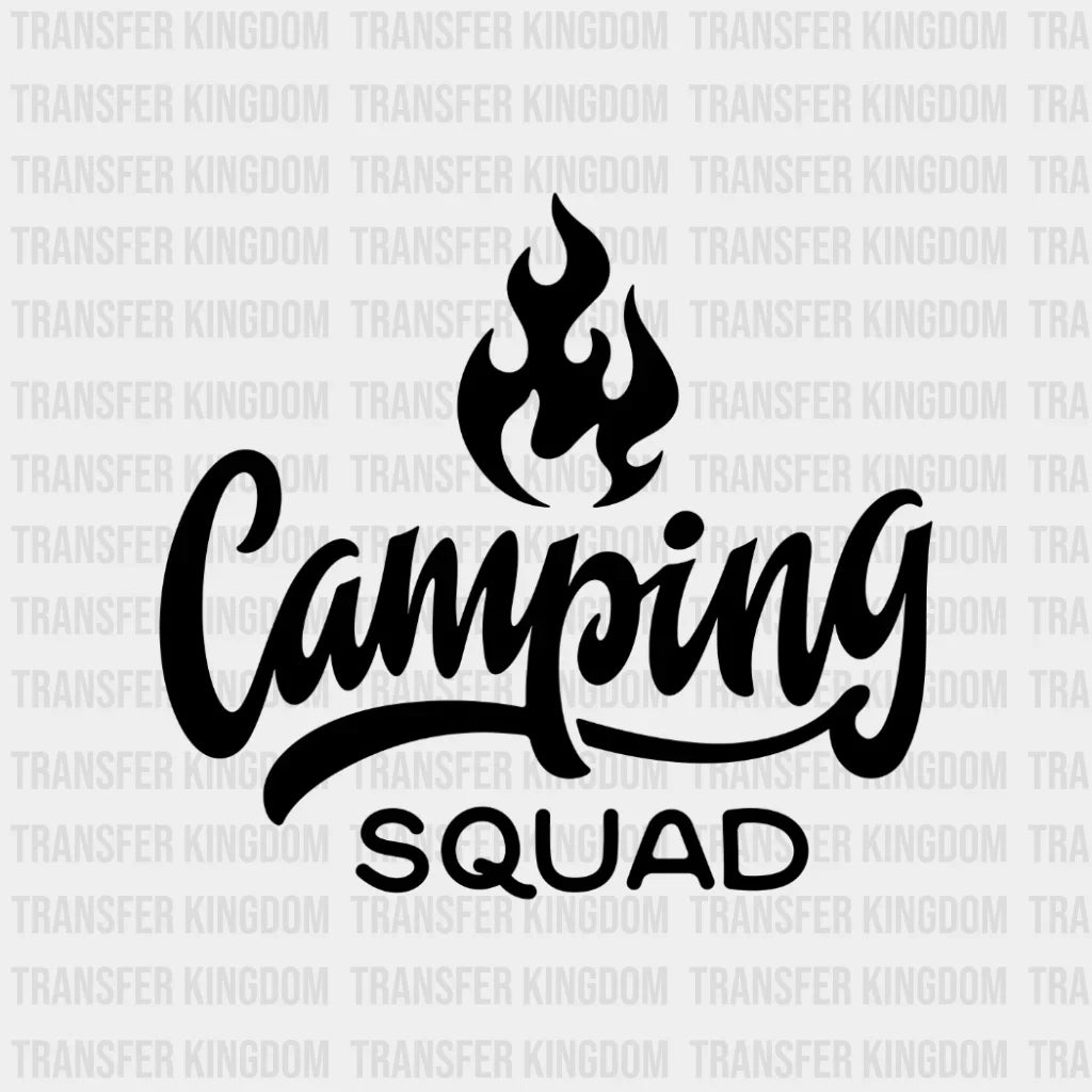 Camping Squad - Group Design Dtf Heat Transfer