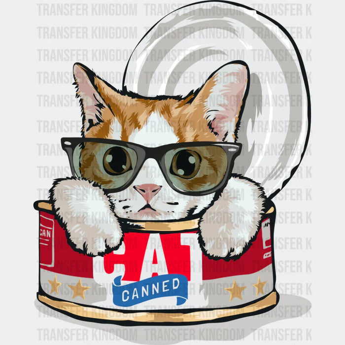 Canned Cat - Cats DTF Transfer
