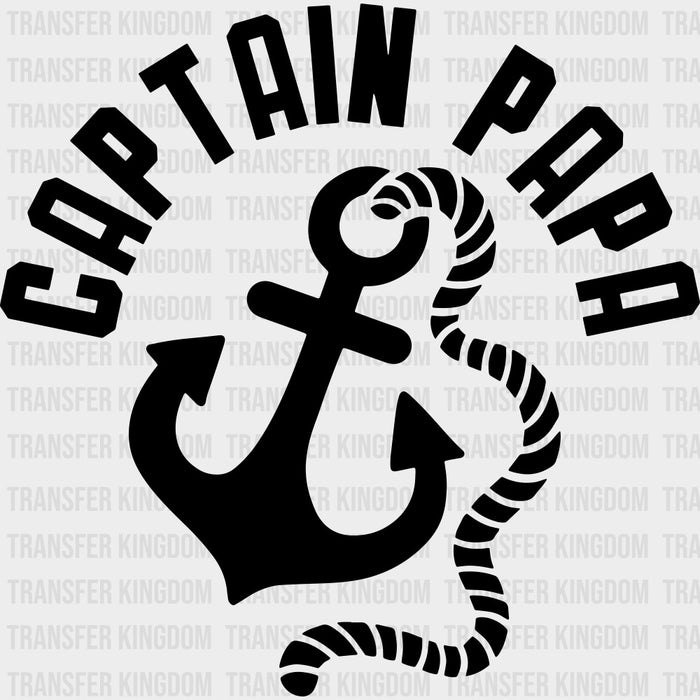 Captain Papa, Anchor - Boating DTF Transfers
