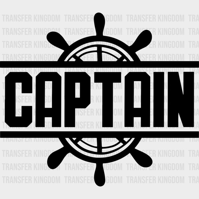 Captain Ship Helm - Boating DTF Transfers