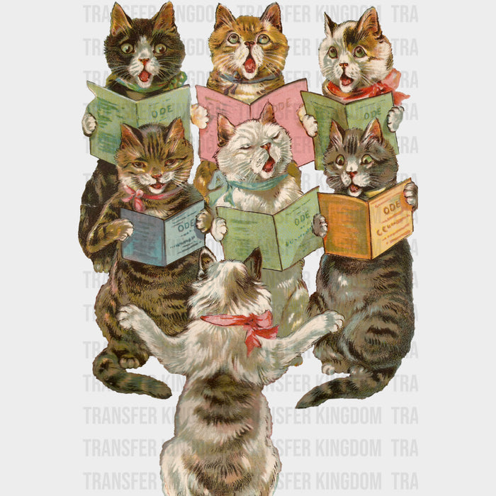 Cat Choir - Singing DTF Transfers
