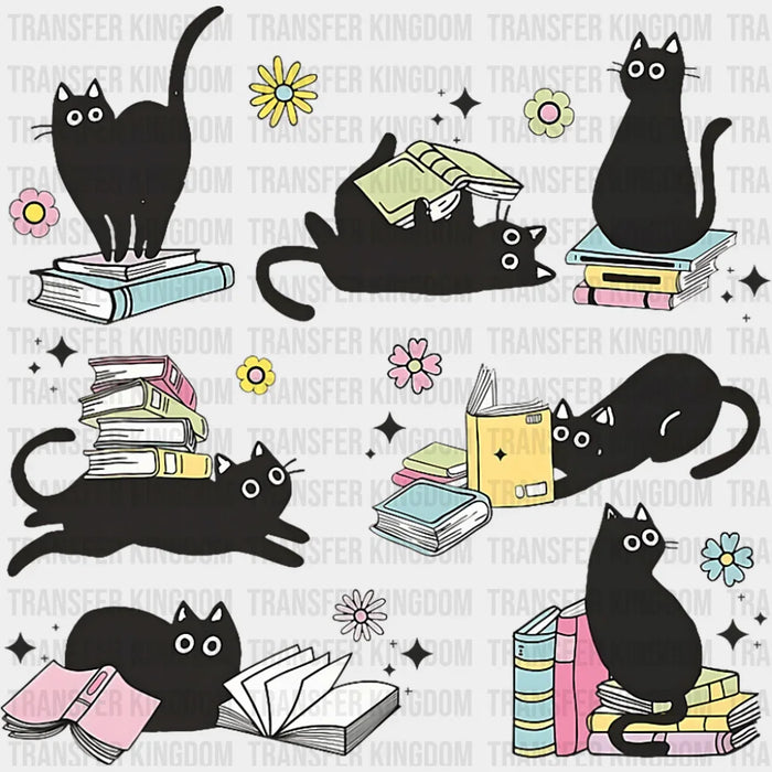 Cats & Books - Cats DTF Transfer