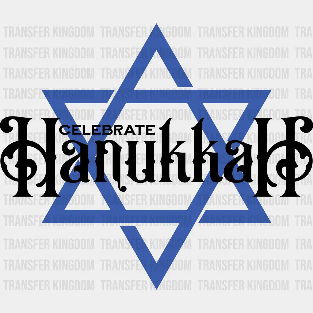 Celebrate Hanukkah Design - Dtf Heat Transfer Unisex S & M (10’) / Dark Color (See Imaging)