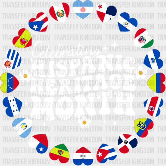 Celebrating Hispanic Heritage Month Circular Design - Hispanic Heritage Month DTF Transfer