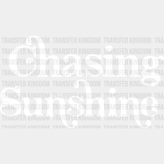 Chasing Sunshine Summer Dtf Transfer Unisex - S & M (10’) / Light Color Design See Imaging