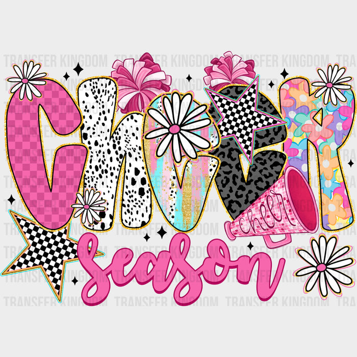 Cheer Season Flowers & Stars - Cheerleading DTF Transfers