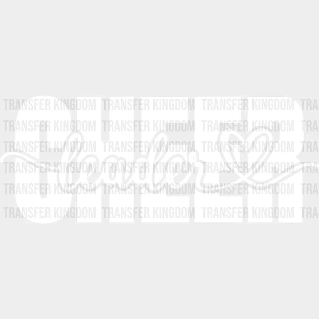 Cheerleader Heart Design - Dtf Heat Transfer Unisex S & M (10’’) / Light Color (See Imaging)