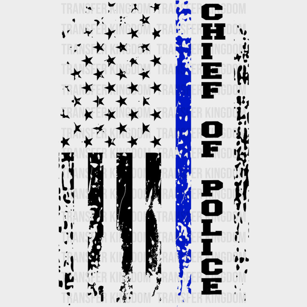Chief Of Police - Police DTF Transfers transfer-kingdom Dark Color Design (See Imaging)