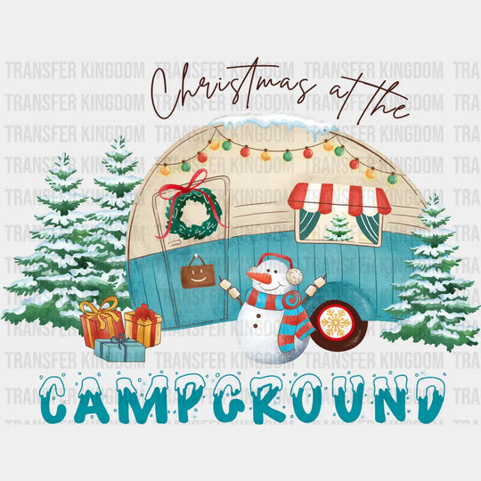 Christmas At The Campground - Winter Iron On Dtf Transfer