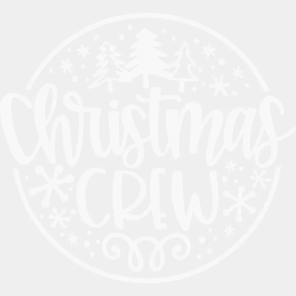 Christmas Crew Tree Design Family Dtf Heat Transfer