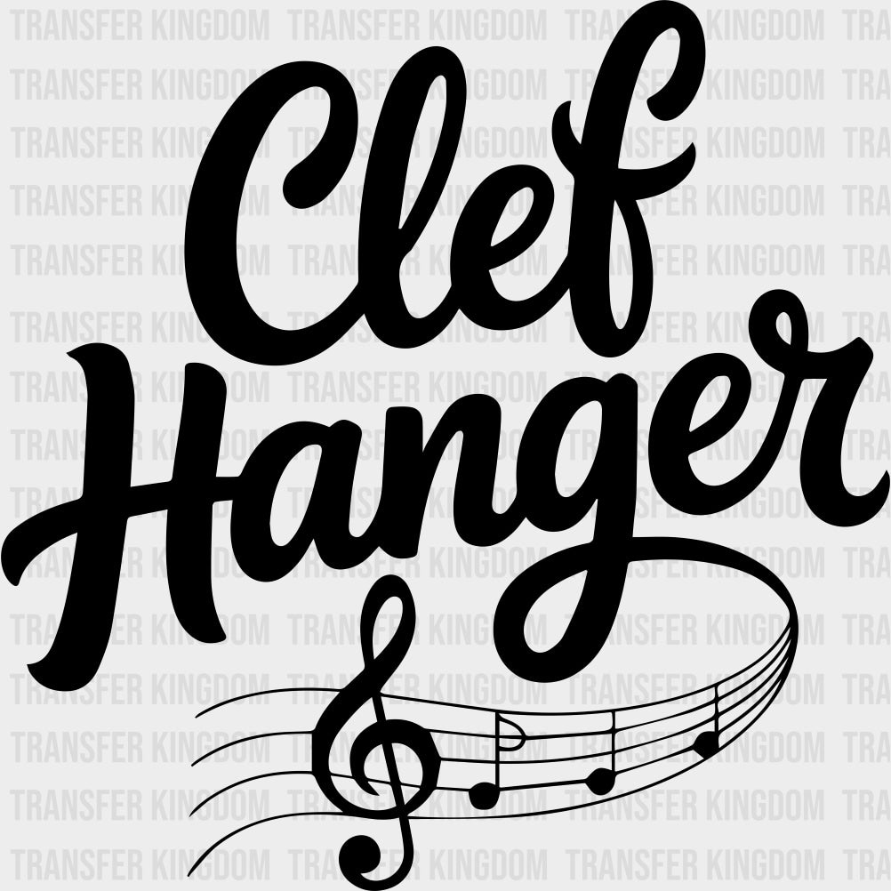 Clef Hanger - Music DTF Transfers transfer-kingdom Dark Color Design (See Imaging)