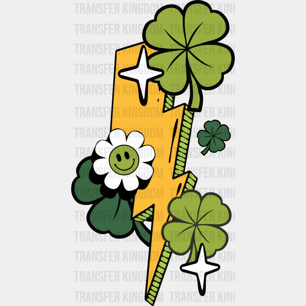 Lightning St. Patrick's Day Design - DTF heat transfer - Transfer Kingdom