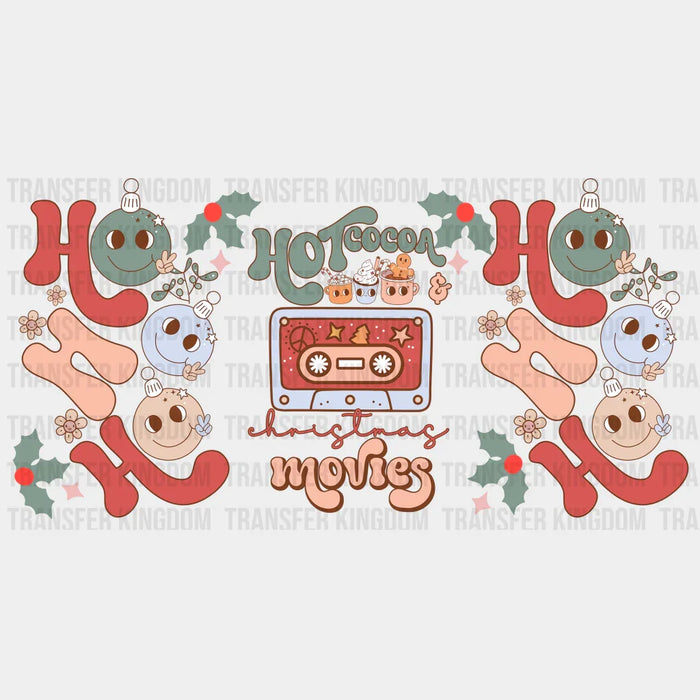 Cocoa And Movies - Christmas Cup Wrap UV Sticker Permanent UV DTF Decal