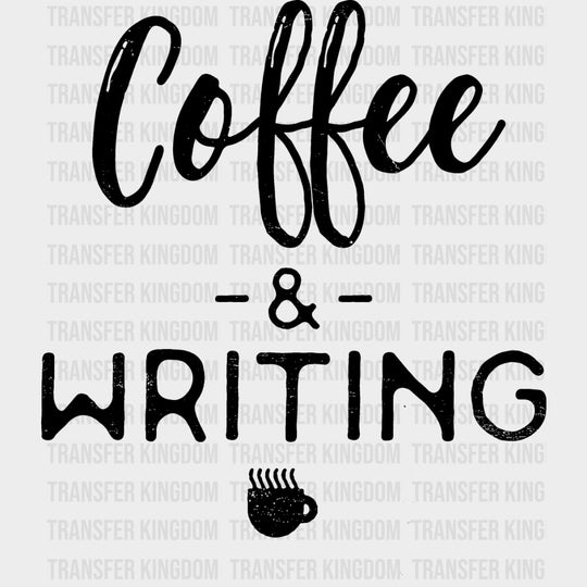 Coffee & Writing - Writing DTF Transfers transfer-kingdom Dark Color Design (See Imaging)