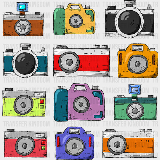 Colorful Cameras - Photography DTF Transfers