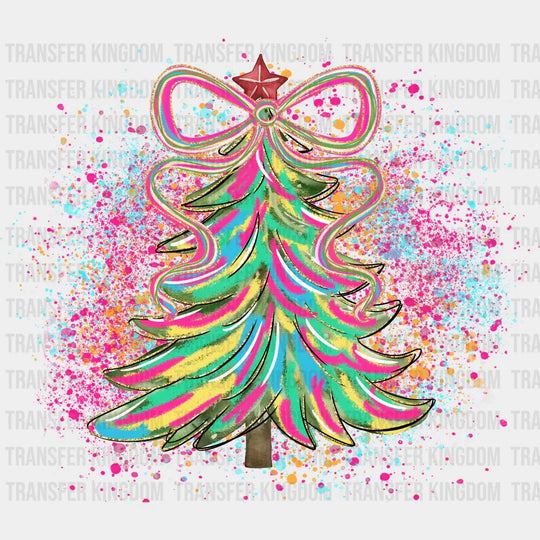 Colorful Christmas Tree - Christmas DTF Transfer
