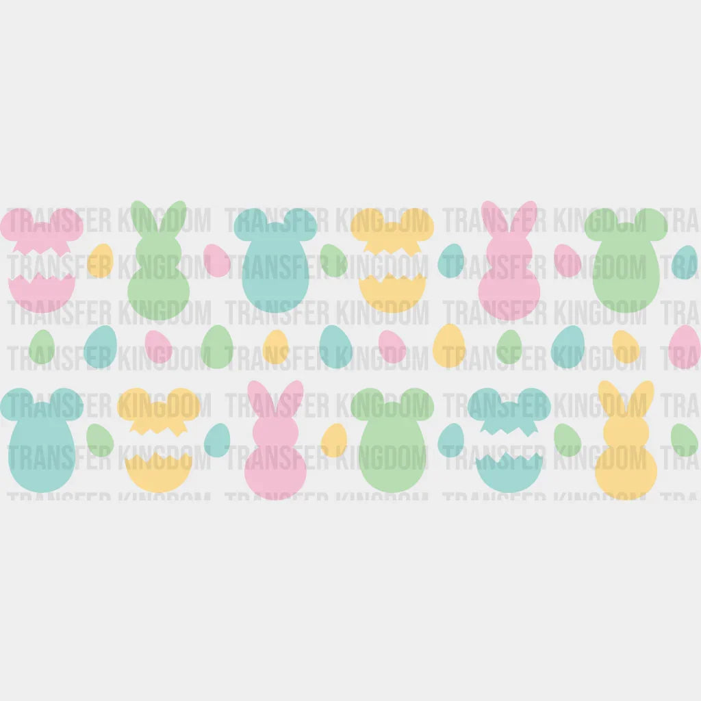 Colorful Eggs - Easter Cup Wrap Uv Sticker Permanent Dtf Decal