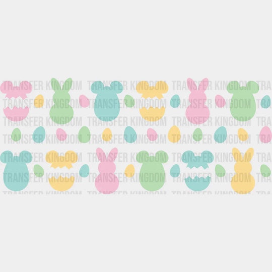 Colorful Eggs - Easter Cup Wrap Uv Sticker Permanent Dtf Decal