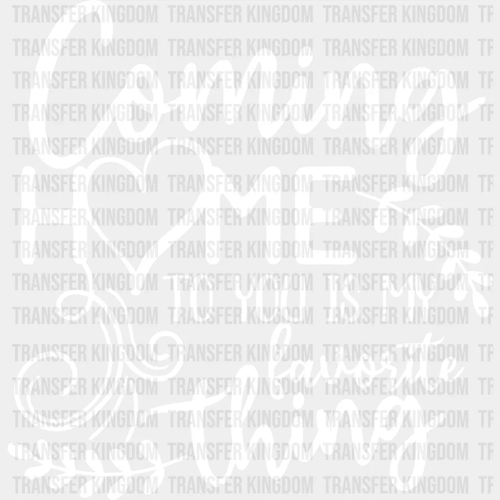 Coming Home To You - Family Reunion Dtf Heat Transfer Unisex S & M (10’’) / Light Color Design