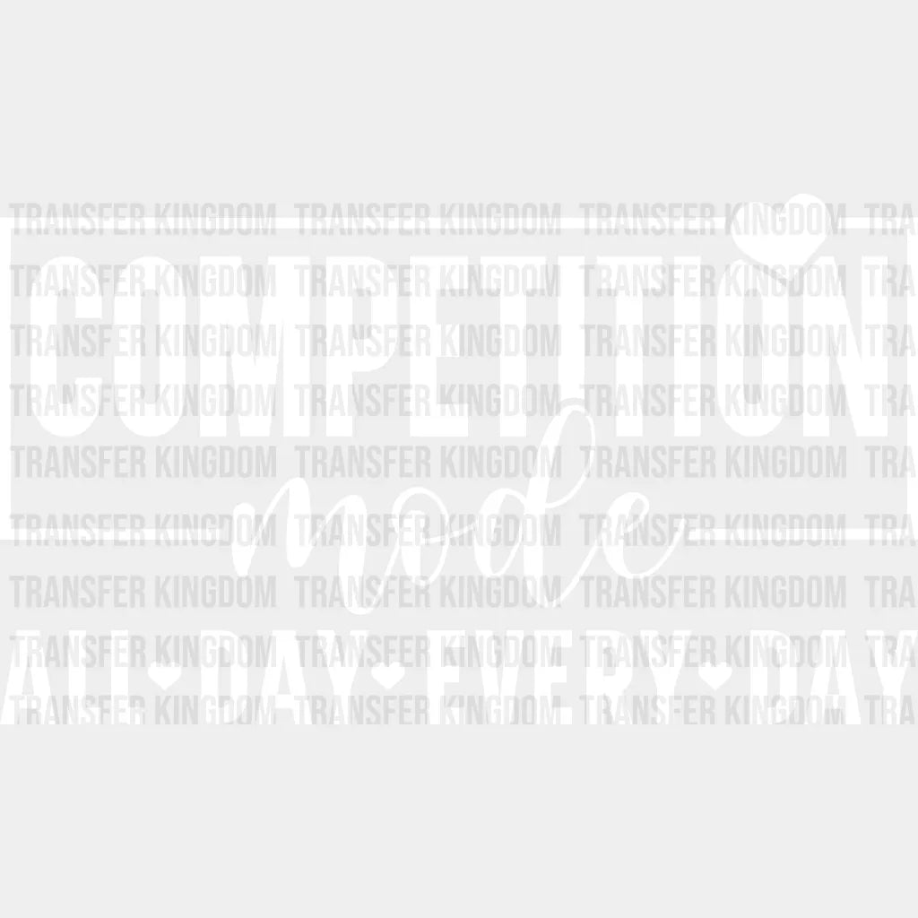 Competition Mode - Dancing Dtf Heat Transfer Unisex S & M (10’’) / Light Color Design See Imaging