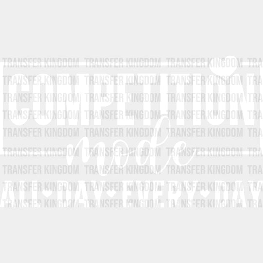 Competition Mode - Dancing Dtf Heat Transfer Unisex S & M (10’’) / Light Color Design See Imaging