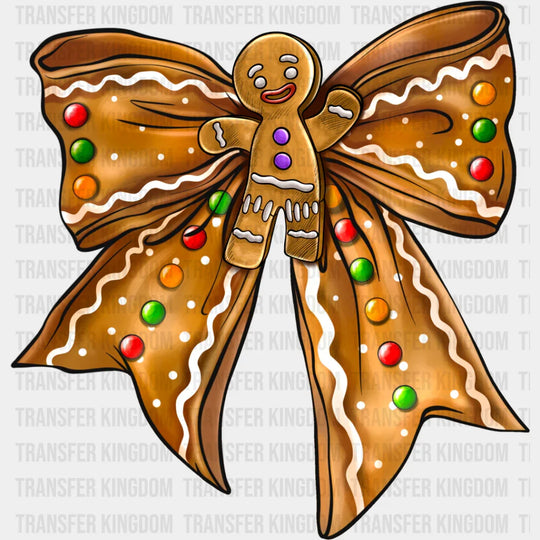 Cookie Brown Ribbon - Christmas Dtf Transfer