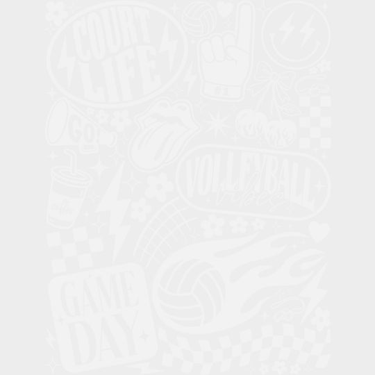 Court Life Volleyball Vibes Game Day - Volleyball DTF Transfers Adult Unisex - S & M (10’’) / Light Color Design (See