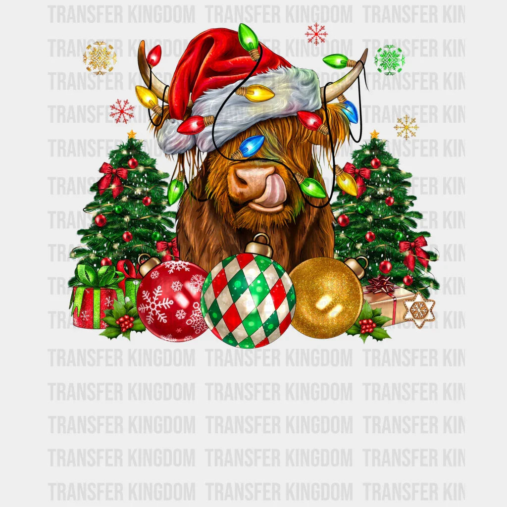 COW Christmas Design - DTF heat transfer - Transfer Kingdom