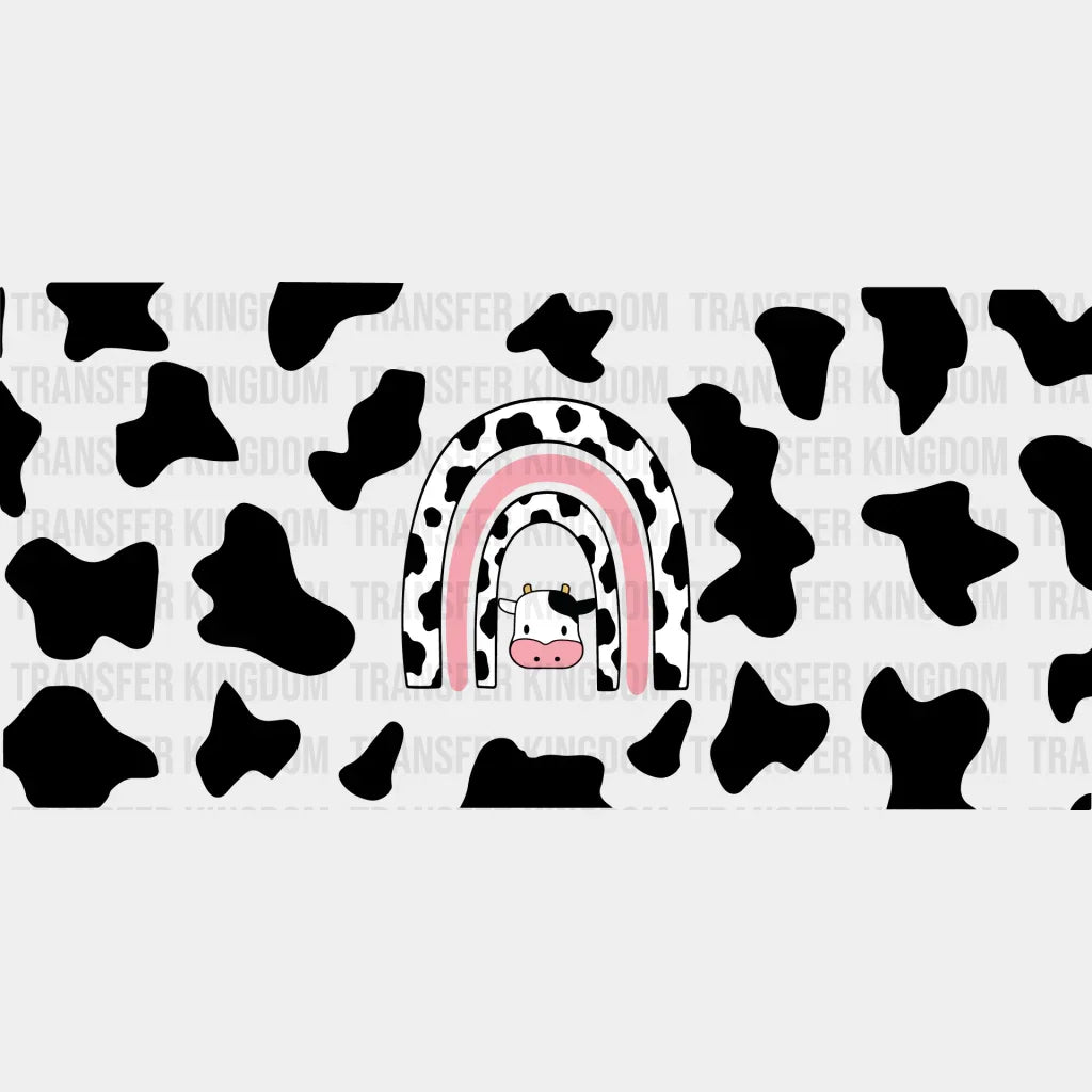 Cow Uv Dtf Transfer Cup Wrap Sticker