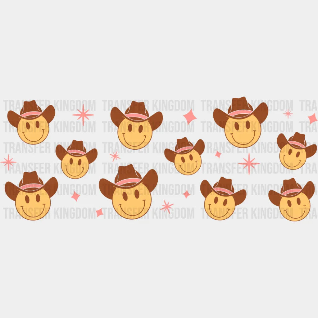 Cowboy Emoji - General Cup Wrap UV Sticker Permanent UV DTF Decal UVDTF