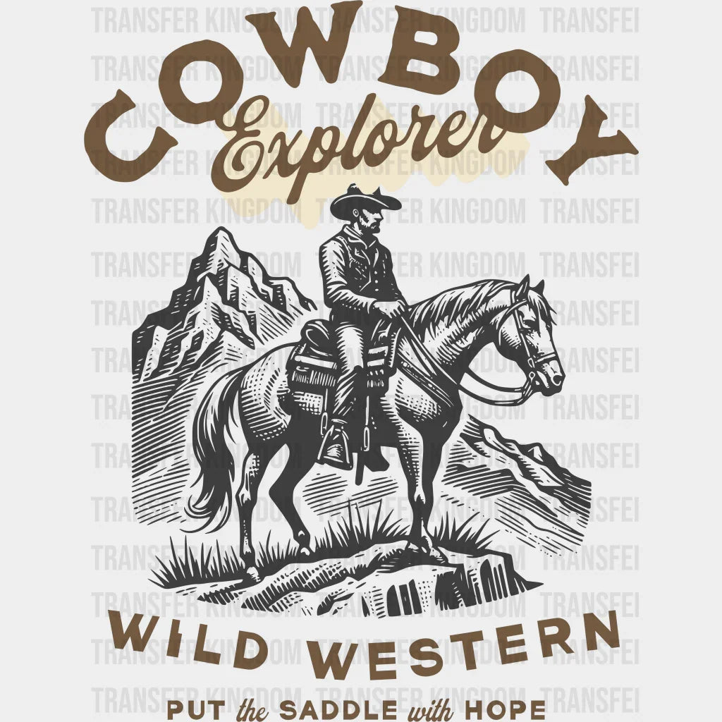 Cowboy Wild Western Design - Rodeo Dtf Transfers