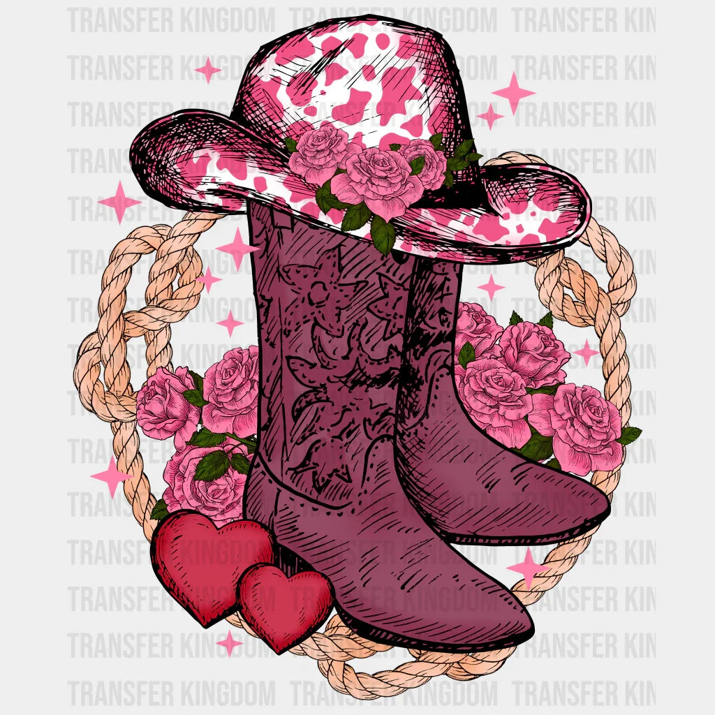 COWGIRL BOOTS - DTF heat transfer - transfer-kingdom