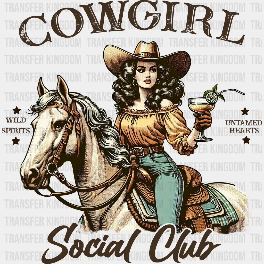 Cowgirl Social Club Design - Dtf Transfers