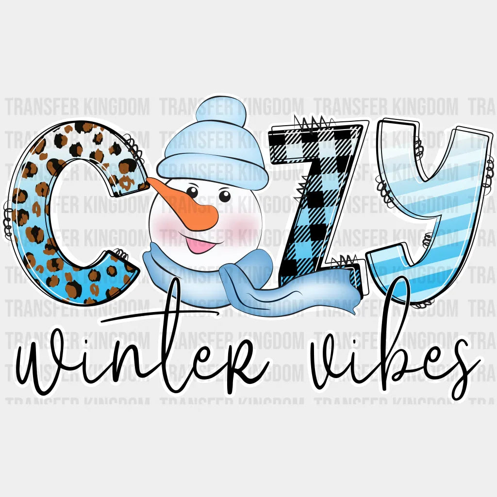 Cozy Winter Vibes - Iron On Dtf Transfer Unisex S & M (10’’) / Light Color Design See Imaging