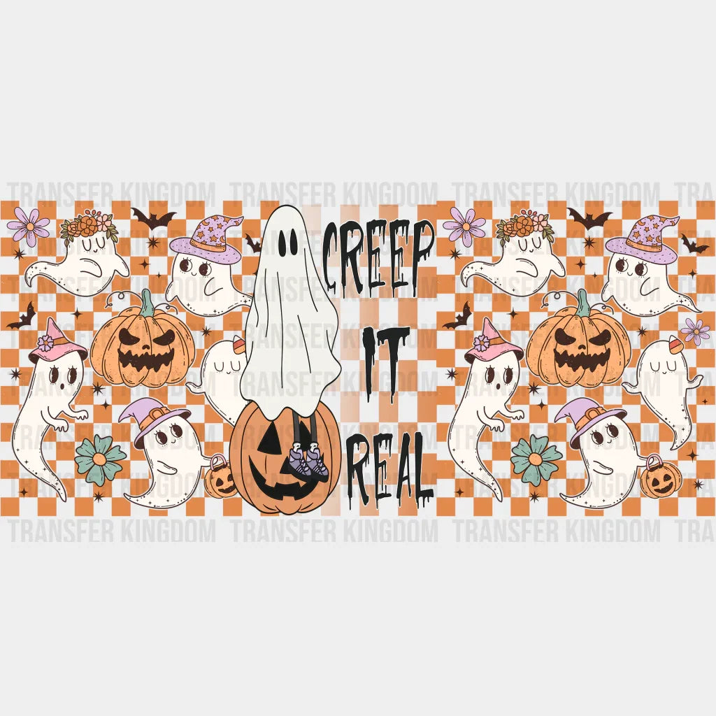 Creep It Real - Halloween Cup Wrap Uv Sticker Permanent Dtf Decal