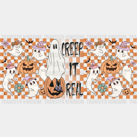 Creep It Real - Halloween Cup Wrap Uv Sticker Permanent Dtf Decal