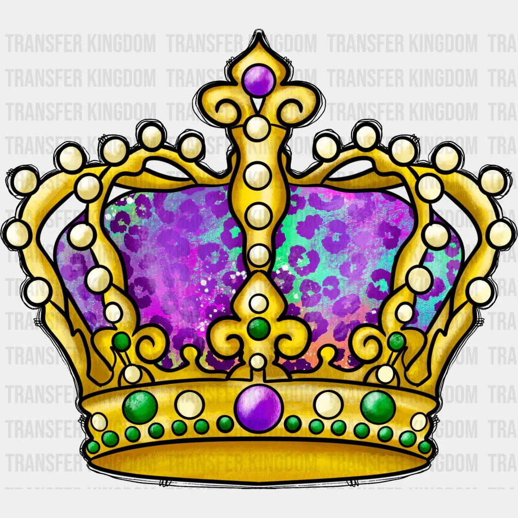 Crown Gras Design- Mardi Dtf Heat Transfer