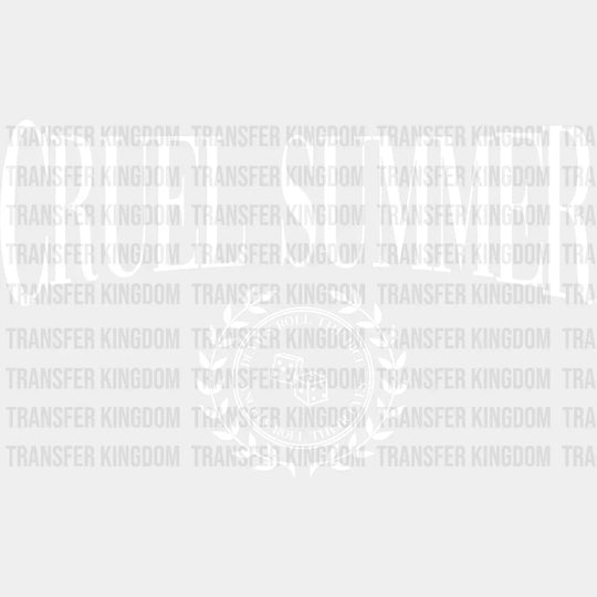 Cruel Summer Dtf Transfer Unisex - S & M (10’) / Light Color Design See Imaging