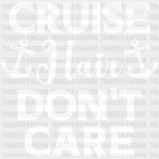 Cruise Hair Don’t Care - Family Dtf Heat Transfer Unisex S & M (10’’) / Light Color Design