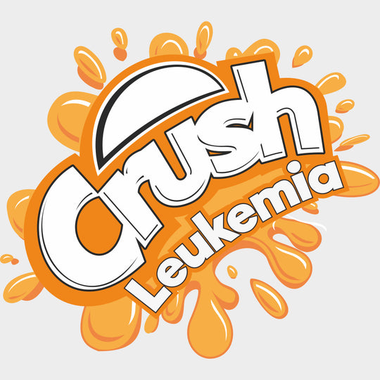 Crush Leukemia Orange Splash - Leukemia DTF Transfers Adult Unisex - S & M (10’’) / Light Color Design (See Imaging)