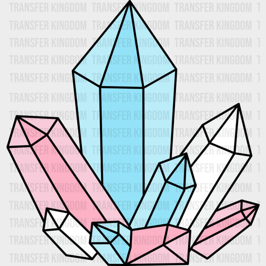 Crystals - Transgender DTF Transfers transfer-kingdom Dark Color Design (See Imaging)