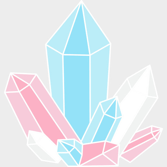 Crystals - Transgender DTF Transfers transfer-kingdom Light Color Design (See Imaging)