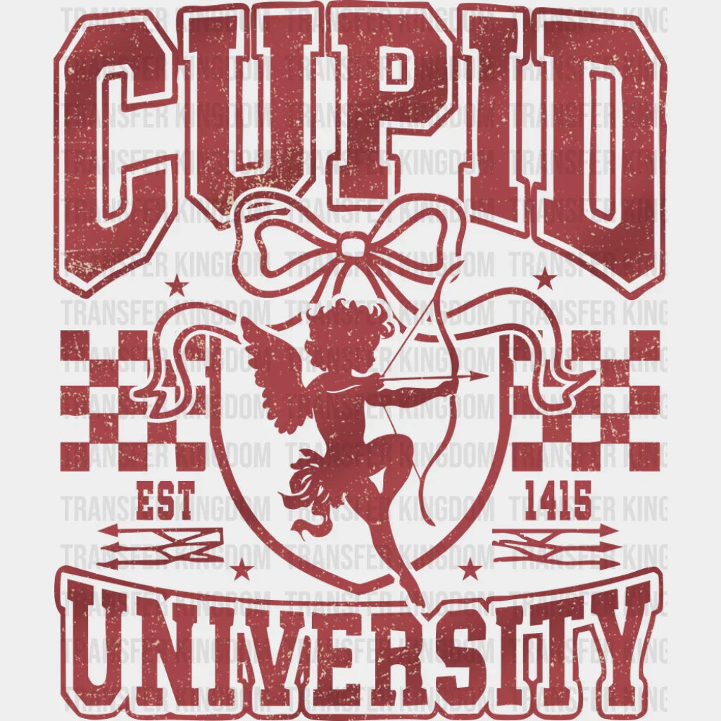 Cupid University Red Design - Valentine’s Day DTF Transfer
